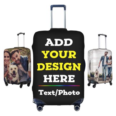 Custom Design Elastic Luggage Cover Personality Suitcase Cover for 18-32inch (L, fit 25-28 Inch Luggage)