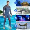 Wetsuits for Men, Full Body Wet Suit, 3mm Neoprene Scuba Diving Suit Long Sleeves UV Protection Diving Skin Back Zip Thermal Swimsuit for Diving Surfing Snorkeling Kayaking Water Sports view 4