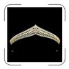 Cubic Zirconia Wedding Tiaras for Bride Small Sweet 16 Birthday Prom Queen Crown Pageant Headpieces Coronas Para 15 Anos Quinceaneras Silver Bridal Hair Accessories (Gold 2) view 1