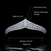 Cubic Zirconia Wedding Tiaras for Bride Small Sweet 16 Birthday Prom Queen Crown Pageant Headpieces Coronas Para 15 Anos Quinceaneras Silver Bridal Hair Accessories (Gold 2) view 3