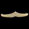 Cubic Zirconia Wedding Tiaras for Bride Small Sweet 16 Birthday Prom Queen Crown Pageant Headpieces Coronas Para 15 Anos Quinceaneras Silver Bridal Hair Accessories (Gold 2) view 4