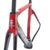 HIMALO 700c Road Bike Frameset Carbon C Brake Racing Frame QR 100/130mm Internal Routing Rame Set 46/48/50/52/54CM (Color : Blue, Size : 46cm) view 3