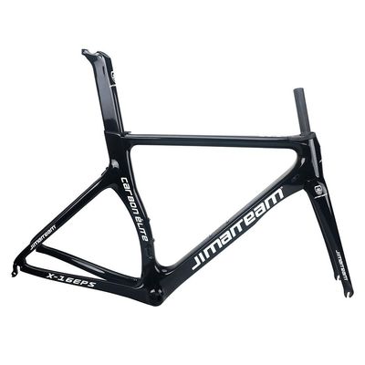 HIMALO 700c Road Bike Frameset Carbon C Brake Racing Frame QR 100/130mm Internal Routing Rame Set 46/48/50/52/54CM (Color : Black, Size : 50cm)