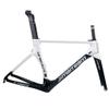 HIMALO 700c Road Bike Frameset Carbon C Brake Racing Frame QR 100/130mm Internal Routing Rame Set 46/48/50/52/54CM (Color : White C, Size : 48cm) view 1