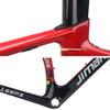 HIMALO 700c Road Bike Frameset Carbon C Brake Racing Frame QR 100/130mm Internal Routing Rame Set 46/48/50/52/54CM (Color : White C, Size : 48cm) view 2