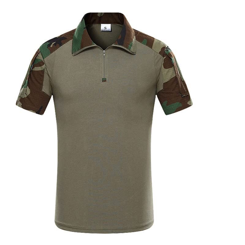 Outdoor Sports Airsoft Shooting Hunting Battle Uniform Combat BDU Clothing Tactical Camouflage Shirt - WL - M
