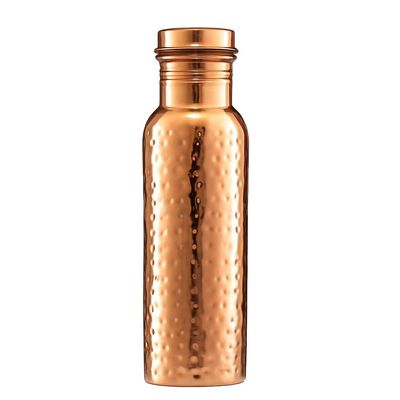 2activelife 100% Pure Copper Water Bottle - 20 Fl Oz / 600 ml - Handmade Leak Proof Vessel For Drinking With Ayurvedic Health Benefits For Sports Fitness Yoga, Gym, Office, Hiking, Outdoor