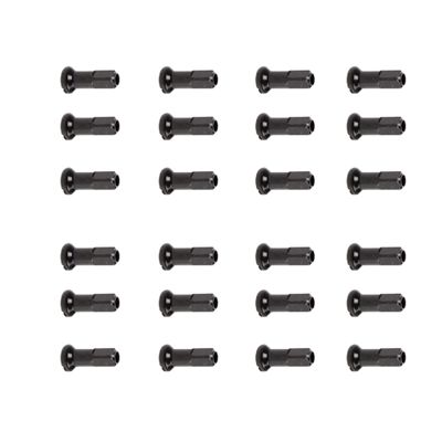 HERERO 12 Mm Length Black Color Brass Material Spoke Nipples Match for 2.0 Mm Spokes (Color : 36 Pieces A Lot)