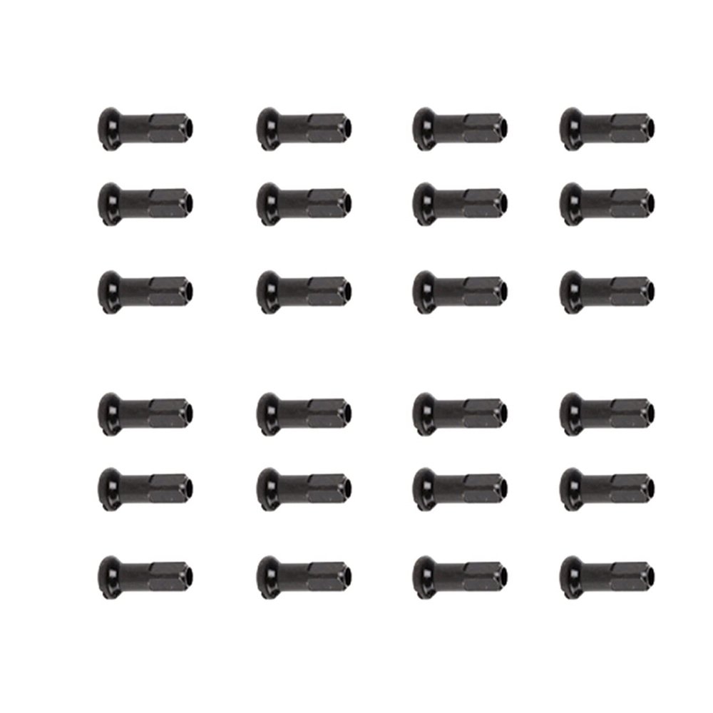 HERERO 12 Mm Length Black Color Brass Material Spoke Nipples Match for 2.0 Mm Spokes (Color : 36 Pieces A Lot)