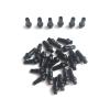 HERERO Bicycle Nipples 14G 14.4mm 16mm 18mm Aluminum Alloy Or Brass Black Red Silver for Mountain Or Road Bike Wheel Spokes (Color : BLK 14mm 64pcs Alloy) view 1