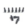 HERERO Bicycle Nipples 14G 14.4mm 16mm 18mm Aluminum Alloy Or Brass Black Red Silver for Mountain Or Road Bike Wheel Spokes (Color : BLK 14mm 64pcs Alloy) view 2
