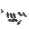 HERERO Bicycle Nipples 14G 14.4mm 16mm 18mm Aluminum Alloy Or Brass Black Red Silver for Mountain Or Road Bike Wheel Spokes (Color : BLK 14mm 64pcs Alloy) view 3