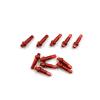 HERERO Bicycle Nipples 14G 14.4mm 16mm 18mm Aluminum Alloy Or Brass Black Red Silver for Mountain Or Road Bike Wheel Spokes (Color : BLK 14mm 64pcs Alloy) view 4