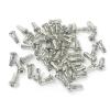HERERO Pillar 5R Internal Nipples Alloy/Brass Round Head Hidden 10.5mm Bike Spokes Nipples 14G Color Silver (Color : 100pcs Alloy) view 1