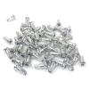 HERERO Pillar 5R Internal Nipples Alloy/Brass Round Head Hidden 10.5mm Bike Spokes Nipples 14G Color Silver (Color : 100pcs Alloy) view 2