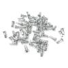 HERERO Pillar 5R Internal Nipples Alloy/Brass Round Head Hidden 10.5mm Bike Spokes Nipples 14G Color Silver (Color : 100pcs Alloy) view 3