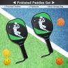 doorslay Pickleball Paddles Set of 2, Premium Wood Pickle Ball Paddle Set with 2 Fiberglass Rackets, 2 Pickleball Balls with Carry Bag for Outdoor Indoor Adults Men Women view 2