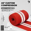DMoose Fitness Elbow Wraps for Weightlifting (Pair) - 40'' Adjustable Elbow Strap for Gym Workout & Bench Press, Compression Elbow Wraps for Tendonitis & Joint Support, Elbow Sleeve Wrap (American) view 4