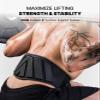 DMoose gym belt for men weight lifting. Weight Belt Gym squat Weightlifting Powerlifting Workout Heavy Duty Training Strength Training Equipment - American XSmall view 3