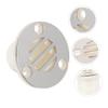 DOITOOL 2pcs Boat Deck Floor Drain Fitting Scupper Drain Cover for Yacht and Rv Easy Install Mirror Polished Strong Load-Bearing Capacity Prevents Water Seepage view 4