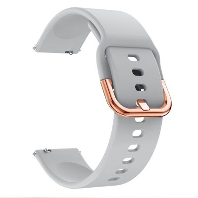 ONECM 20mm Silicone Strap Band For ZEPP E GTS2/2e Mini/GTR 42mm/GTS 3 Sport Smart Watch Bracelet (Color : Grey, Size : 20mm Universal)
