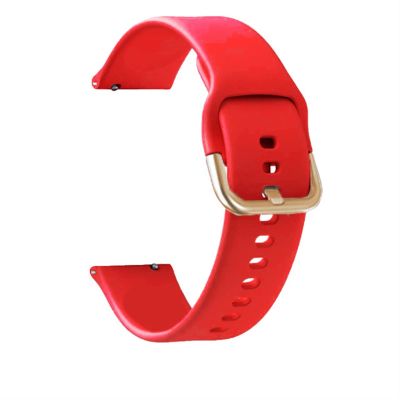 ONECM 20mm Silicone Strap Band For ZEPP E GTS2/2e Mini/GTR 42mm/GTS 3 Sport Smart Watch Bracelet (Color : Red, Size : Gtr 42mm)