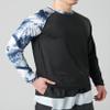 Liberty Pro 2-Pack Men's UV Long Sleeve Swim Shirts Loose Fit Rash Guards (Contrast Sleeves Navy/Black, Large) view 3