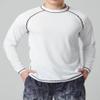 2 Pack Men's Sun Protection Long Sleeve Swim Shirts UPF 50+ Loose Fit Rash Guards Fishing Quick Dry Clothing (Blue/White, XX-Large) view 2