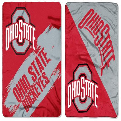 Northwest Licensed NCAA Double Blanket Bundle, Two Top Selling Throw Blankets for All Occasions (Michigan Wolverines, Painted Fleece/Heritage Sherpa)