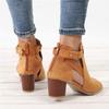 ZKXYFFS Chunky Heeled Sandals for Women Cutout Open Toe Buckle Block Heel Sandals Womens Summer Beach Dressy Party High Heeled Sandal view 3