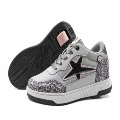 BREEZY ROLLERS Kids' Roller Shoes | Transform from Street Sneakers to Roller Skates in Seconds | Patented Click System | Roller Sneakers for Boys & Girls
