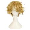 HUNIGIR Blonde Wig for Men Short Fluffy Blonde Wig Curly Male Heat Resistant Synthetic Hair for Cosplay Costume Halloween view 3