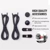 3 Pairs No Tie Shoe Laces for Kids Adults Elastic Shoe Laces with Lock Device for Sneakers (Black 3pairs) view 3