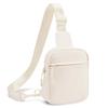 CHOLISS Small Sling Bag for Women and Men, Crossbody Bags Trendy Fanny Packs Chest Bag with Extended Strap, Cream view 1