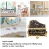 TOPINCN 6.6 x 5.5 x 6cm Holder Collectible Figurine Decoration Storage Box, Piano Shape, Hand Painted Enamel Trinket Box Jewelry Trays Jewelry Boxes & Organizers view 2