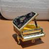 TOPINCN 6.6 x 5.5 x 6cm Holder Collectible Figurine Decoration Storage Box, Piano Shape, Hand Painted Enamel Trinket Box Jewelry Trays Jewelry Boxes & Organizers view 4