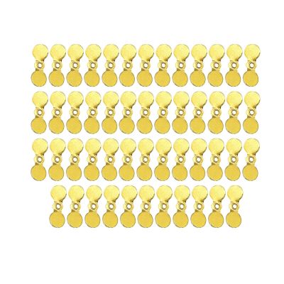 Amagogo 50Pieces/Set Fishing Propeller Blade Lures Making Thicken Fly Fishing DIY Durable Stainelss Steel Propeller Blade for Fresh Water Water, Style A S