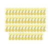 Amagogo 50Pieces/Set Fishing Propeller Blade Lures Making Thicken Fly Fishing DIY Durable Stainelss Steel Propeller Blade for Fresh Water Water, Style A S view 1