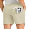 TBMPOY Men's Dress Golf Shorts 7 Inch Stretch Work Short with Pockets Quick Dry Casual Hiking Shorts Water Resistant Light Khaki 32 view 2
