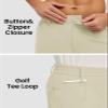 TBMPOY Men's Dress Golf Shorts 7 Inch Stretch Work Short with Pockets Quick Dry Casual Hiking Shorts Water Resistant Light Khaki 32 view 4