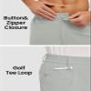 TBMPOY Men's Shorts 7 Inch Golf Dress Stretch Flat Front Shorts Dry Fit Lightweight Work Travel Short with 4 Pockets Light Grey 36 view 3