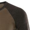 Dninmim Men Casual O Neck Long Raglan Sleeve Color Block T-Shirt Buttons Pullover view 3