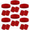 BESPORTBLE 1set Sports Sweatband and Headband Set Breathable Wristbands for Men and Women Moisture-Wicking Athletic Bands for Basketball Tennis Running and Workouts view 1