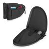 GOBUROS Padded Pistol Cases (2 Packs) with Lockable Zipper, Handgun Bag with Thickened Velvet Lining for Gun Storage and Transport, Black view 1