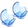 PATIKIL Tennis Ball Holder Waist Clip, 2 Pack Tennis Ball Clip ABS Waistband Clip Holder Sports Equipment for Tennis Training, Sky Blue view 1