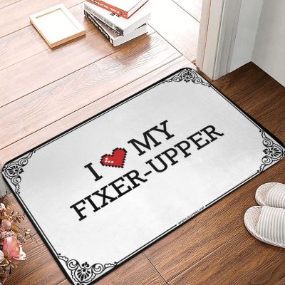 Abipuir Farmhouse Door Mats Outdoor I Love My Fixer-Upper Doormat Funny Entry Doormat Husband Gifts (Color : Colour, Size : 65X90CM)