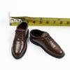 T36-14 1/6th Soldier Coffee Colour Leather Shoes Model for 12" Male view 1