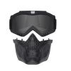 Airsoft Mask Balaclava Full Face and Detachable Anti Fog Airsoft Goggles Military Outdoor Sport CS Tactical Paintball Mask Face Eye Protection Headgear Mask (Light Black) view 4