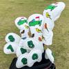 1 Pcs Montela Golf Club Covers,Driver Cover Colorful Birdie Driver Headcover Fairway Wood Head Covers Hybrid Headcover Leather Golf Head Covers for Most Brand view 2