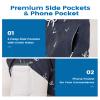maamgic 5inch Mens Swim Trunks with Compression Liner 2-in-1 Swimming Shorts Stretch Quick Dry with Zipper Pockets view 2